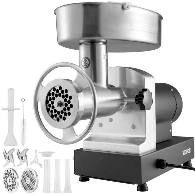 Main image of VEVOR Heavy Duty Electric Meat Grinder 992 Lb/H Capacity 1100W Sausage Stuffer