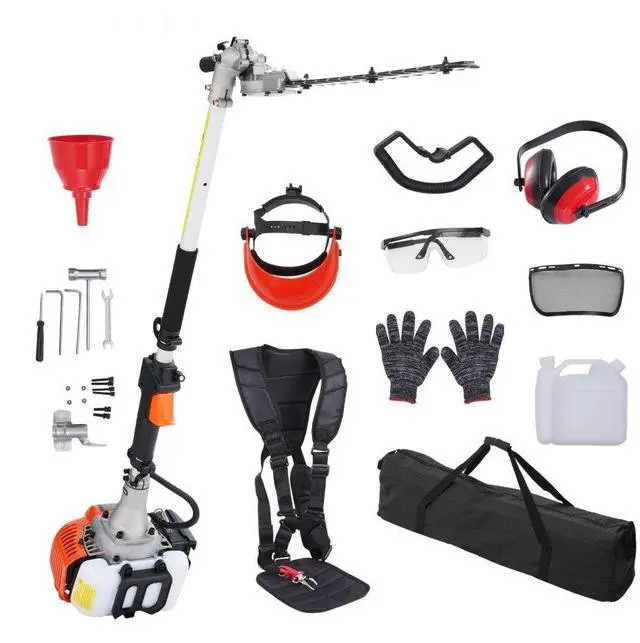 Main image of VEVOR 15.7-inch 26CC 2 Cycle Gas Hedge Trimmer, Gas Powered Pole Hedge Trimmer with Dual Sided Dual Action Blade, 270° Adjustable Trimmer Head, Suitable for Trimming Shrubs, Bushes