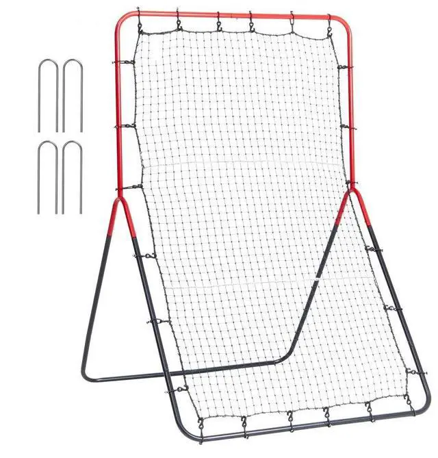 Main image of VEVOR Baseball And Softball Rebounder Net 3x4.5 ft PitchBack 3-Way Trainer