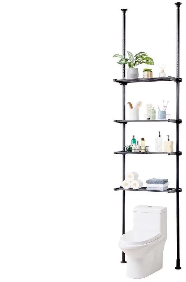 Main image of VEVOR Over the Toilet Storage 4-Tier Bathroom Shelf Rack Space Saver Organizer