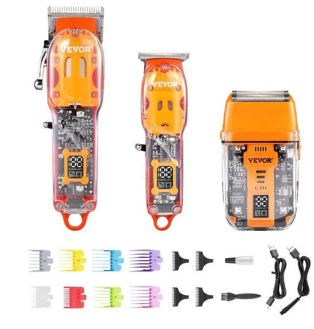 Main image of VEVOR Professional Hair Clipper for Men 3-in-1 Hair Clipper Trimmer & Shaver Set