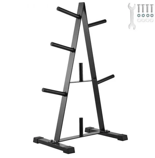 Main image of Weight Plate Rack Weight Plate Tree Home Gym Barbell Storage Stand 1 inch
