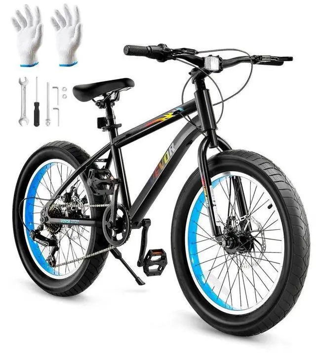 Main image of 20" Mountain Bike MTB Bicycle Shimano 7 Speed Carbon Steel Dual Disc Brakes