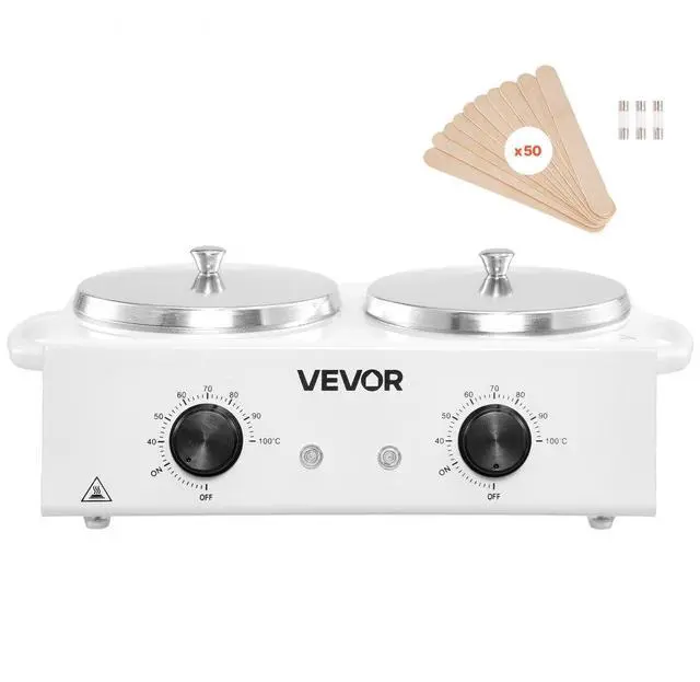 Main image of VEVOR Double Wax Warmer 1200ML Professional Dual Wax Heater Pot for Hair Removal