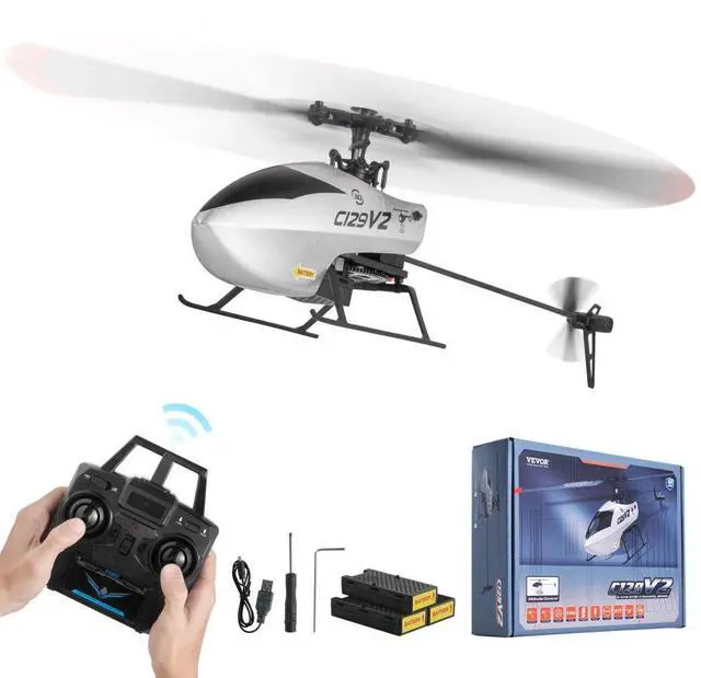 Main image of RC Helicopter 4 Channel Remote Control Aircraft Toy 39 Min Flight Kids Present