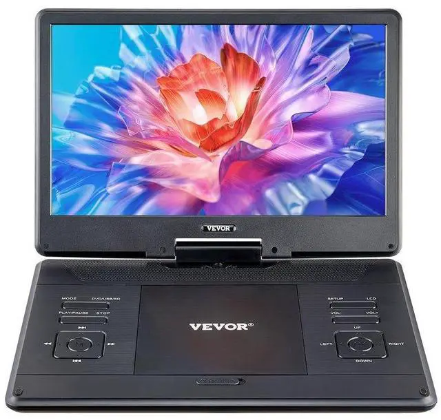 Main image of Portable DVD Player 14inch HD Swivel Display Screen 4.5-5 Hours Built-in Battery