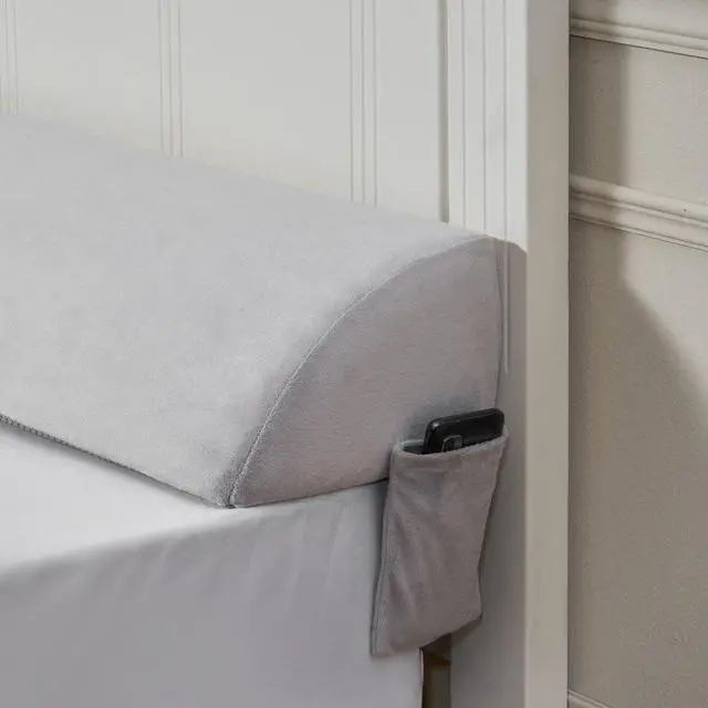 Main image of Bed Wedge Pillow 76"x10"x6" Plush Bed Gap Filler Headboard Fill 0-7" Gap