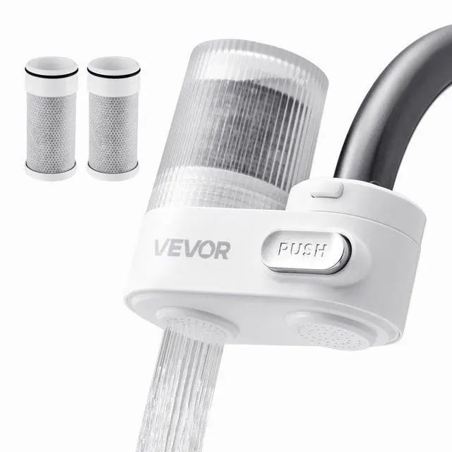 Main image of Faucet Mount Water Filters Sink Water Purifier for Kitchen White Vertical