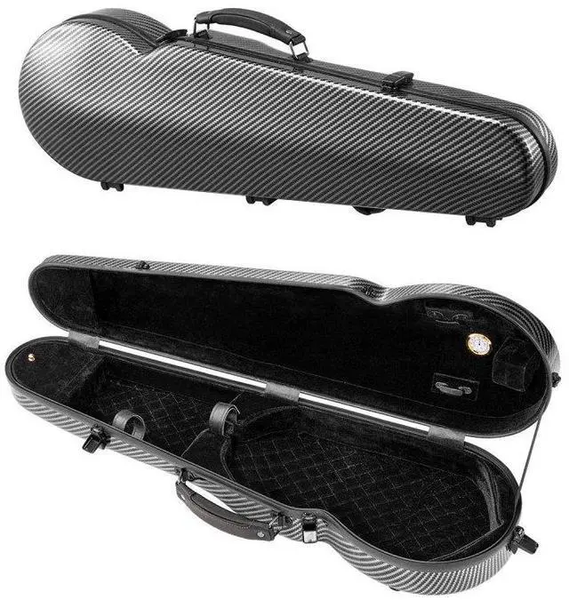 Main image of Portable Composite Carbon Fiber 4/4 Full Size Violin Case Black Carrying Bag