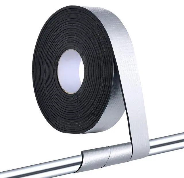 Main image of VEVOR Pipe Insulation Wrap 32.8FT x 2 in with Aluminum Foil Layer Self-Adhesive