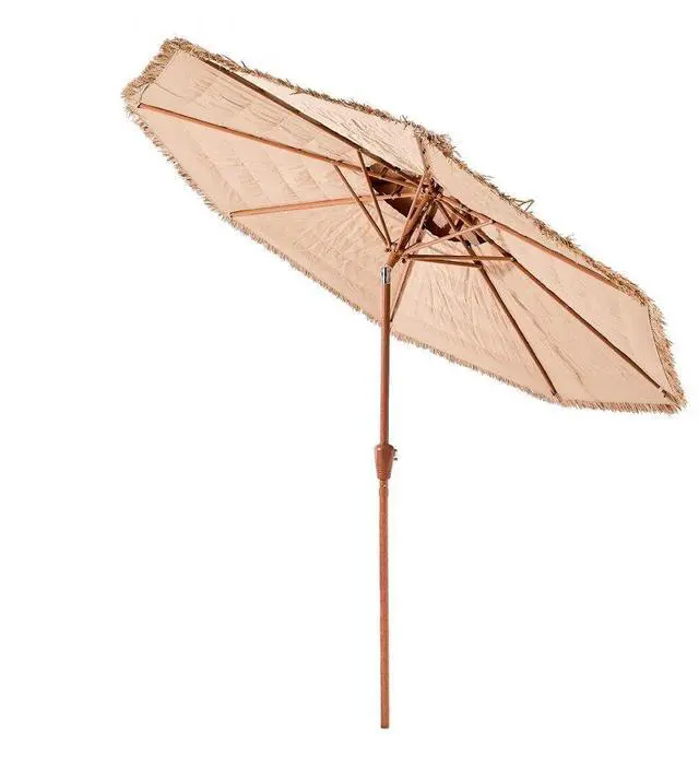 Main image of Tiki Umbrella 2-Tier Thatched Patio Umbrella 9 ft for Pool Patio Beach
