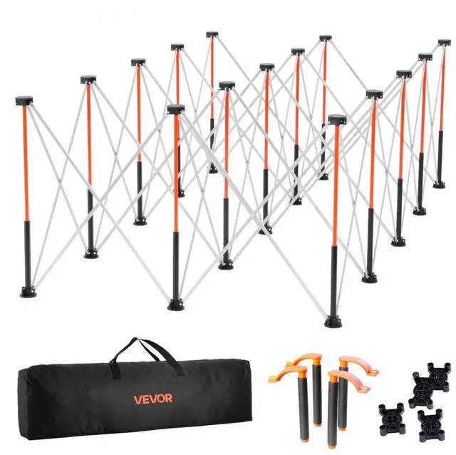 Main image of Portable Folding Workstand 8.05 x 4.13ft Collapsible Work Stand 6000lbs Capacity