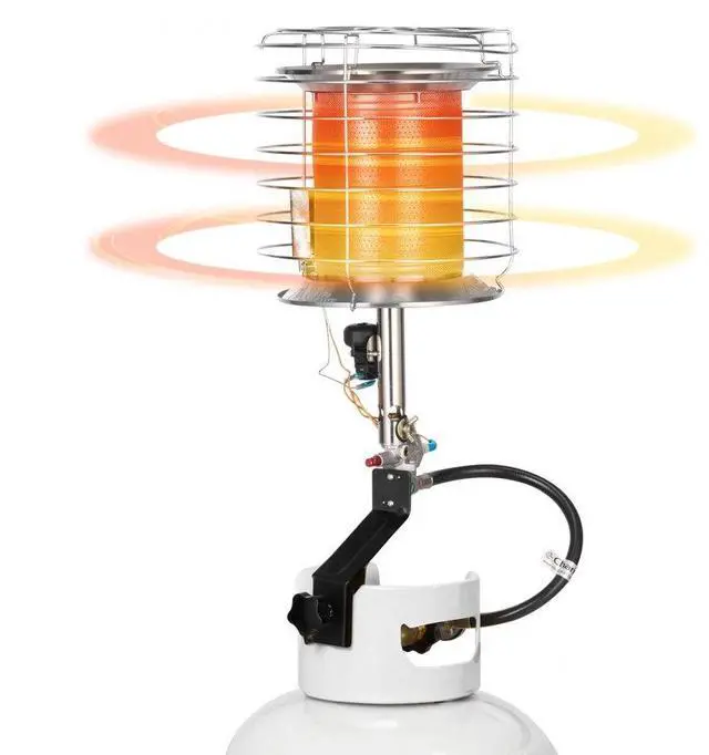 Main image of Propane Tank Top Heater 42000 BTU Infrared Radiant Single Burner Outdoors