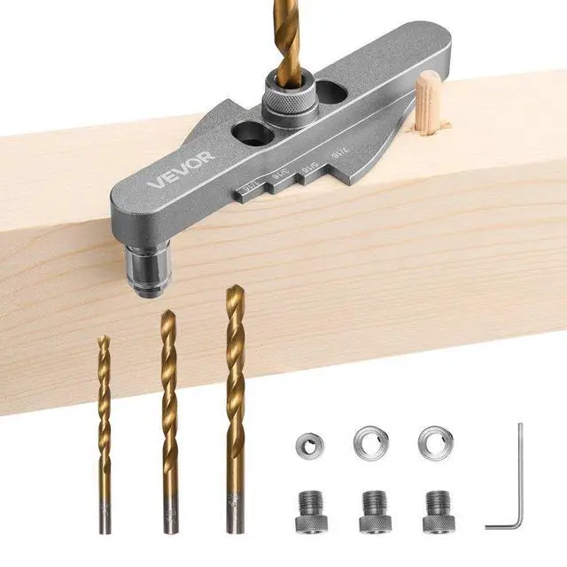 Main image of Doweling Jig Kit Self Centering Dowel Drill Jig for Woodworking with Drill Bit