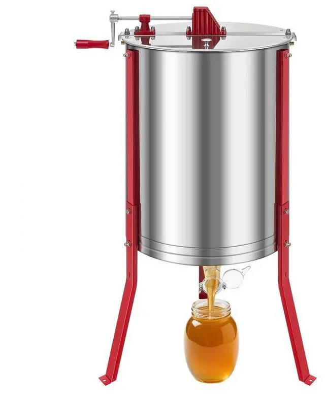 Main image of Manual Honey Extractor 6 Frame Beekeeping Honeycomb Spinner Stainless Steel