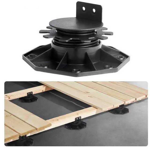 Main image of VEVOR Deck Blocks 24 PCS, 2000lbs / 907.18kg Load Capacity Deck Support Plastic Pedestal Paver, Raising 1.18 - 2.36 inch / 30 - 60 mm, Height Adjustable Shed Foundation Base for Wood Concrete Metal