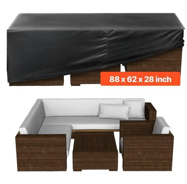 Main image of Patio Outdoor Furniture Cover 420D Waterproof Table Chairs Sofa 88x62 inch