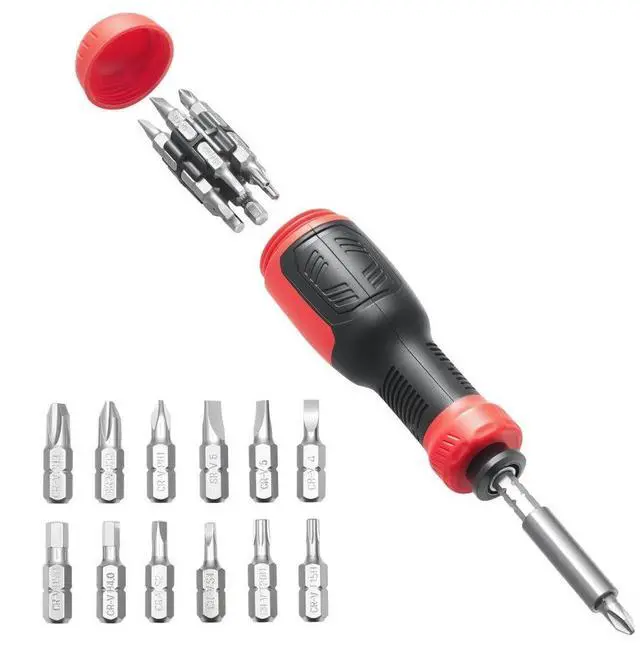 Main image of 13-Piece Screwdriver Set Magnetic Handle Torx Phillips Hand Tools for Sockets