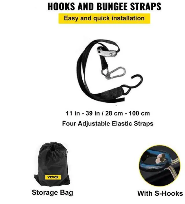 Alt view image 6 of 8 - VEVOR 2Ton/4400LBS Truck Bed Cargo Net Reinforced Web Cargo w/ 4 S-Hook Straps