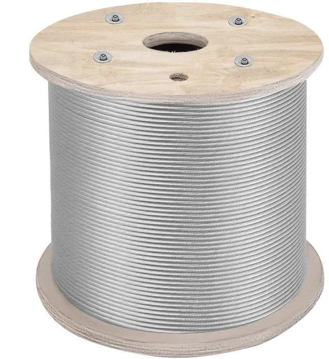 Alt view image 2 of 8 - VEVOR T304 Stainless Steel Cable Wire Rope,1/4",7x19,200ft Fishery Aircraft Strand