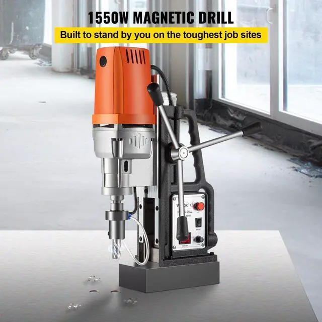 Alt view image 3 of 8 - VEVOR Md50 Magnetic Drill Press Set Annular Cutter Kit Mag Drill & 7 Pcs 2" Hss Cutter