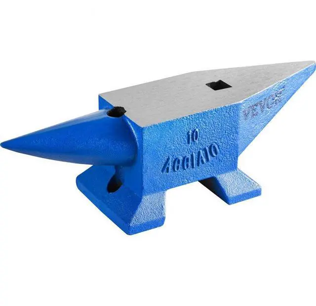 Alt view image 2 of 8 - VEVOR 22lb Blacksmith Anvil Steel Anvil 10kg Solid Heat Treated Round Horn Metal Work
