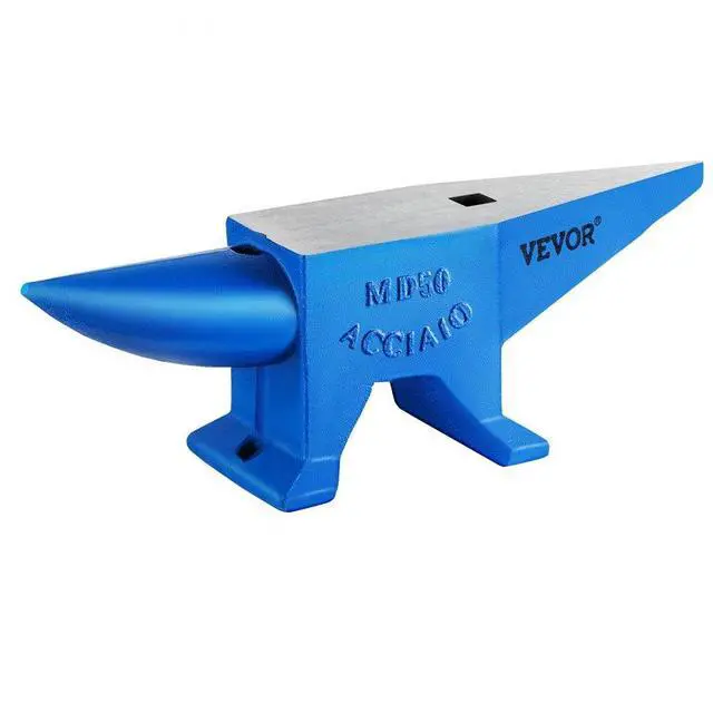 Alt view image 3 of 9 - VEVOR 110lb Blacksmith Anvil Steel Anvil 50kg Solid Heat Treated Round Horn Metal Work