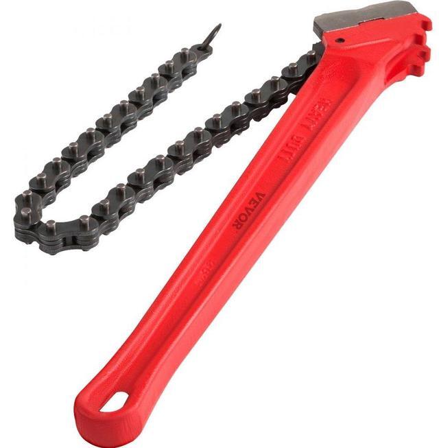 Alt view image 2 of 8 - Pipe Wrench Ratchet Chain Wrench 36" Handle With 30" Chain Up To 7.5" Pipe