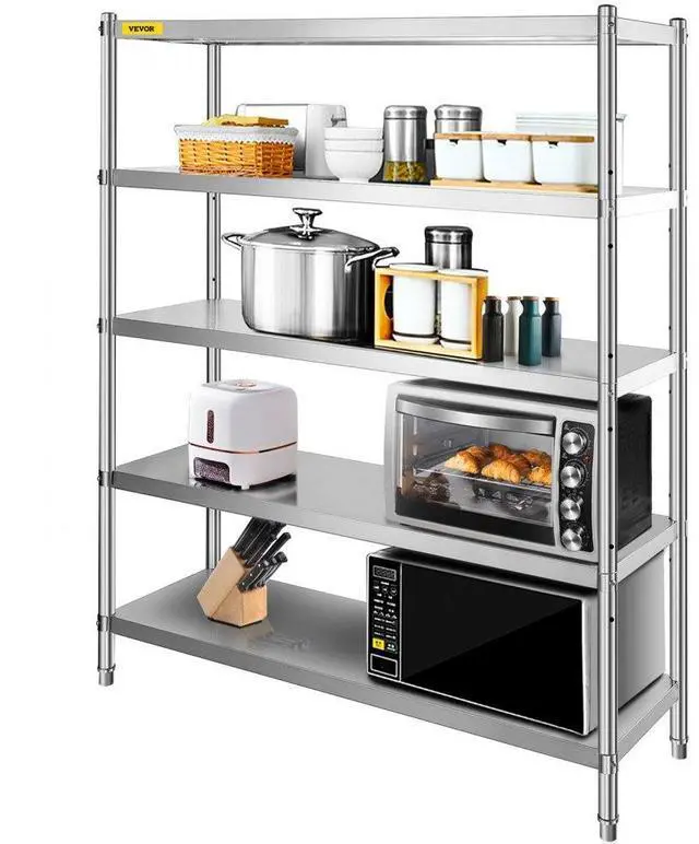 Alt view image 2 of 8 - Kitchen Shelves Shelf Rack Stainless Steel Shelving Organizer Units 60*72 Inch