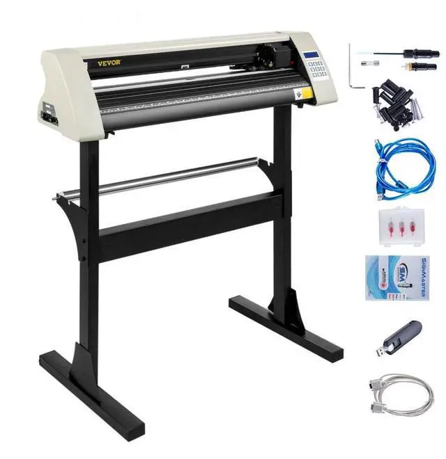 Alt view image 2 of 8 - VEVOR 28" Cutter Vinyl Cutter / Plotter, Sign Cutting Machine W/software + Supplies