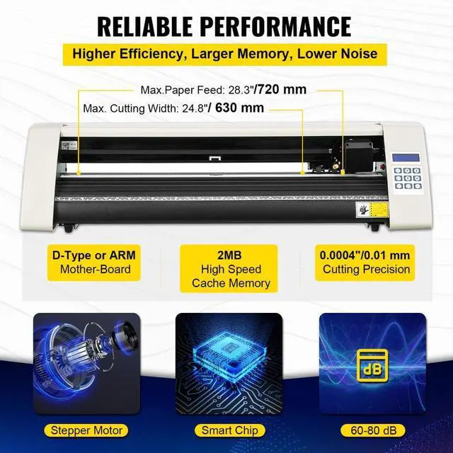 Alt view image 4 of 8 - VEVOR 28" Cutter Vinyl Cutter / Plotter, Sign Cutting Machine W/software + Supplies