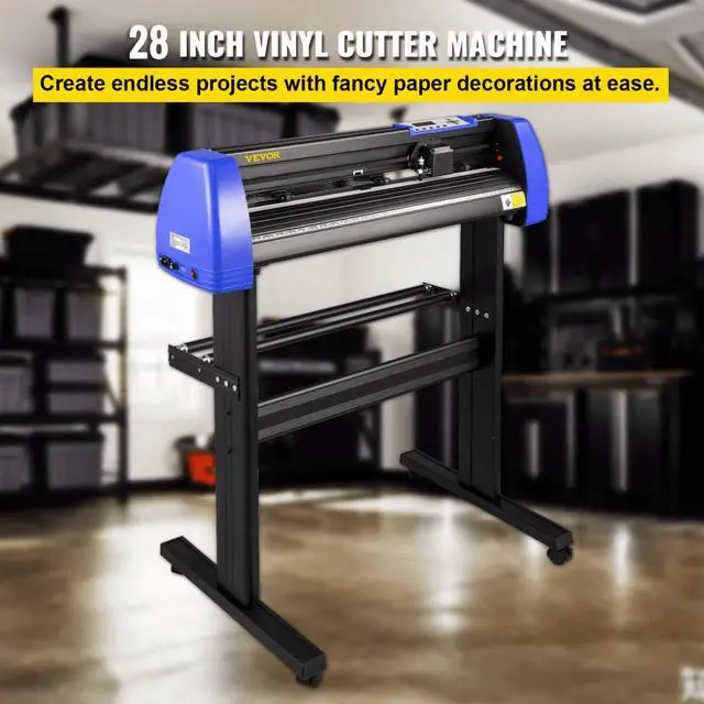 Alt view image 3 of 8 - VEVOR 28" Vinyl Cutter/Plotter Sign Cutting Machine Software 20Blades LCD Black