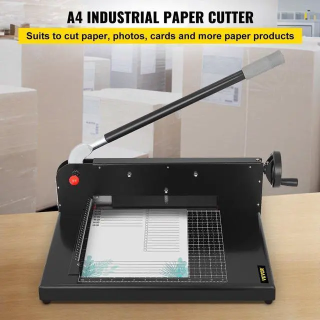 Alt view image 4 of 9 - VEVOR 12" A4 Width Guillotine Paper Cutter Heavy Duty Stack Paper Trimmer