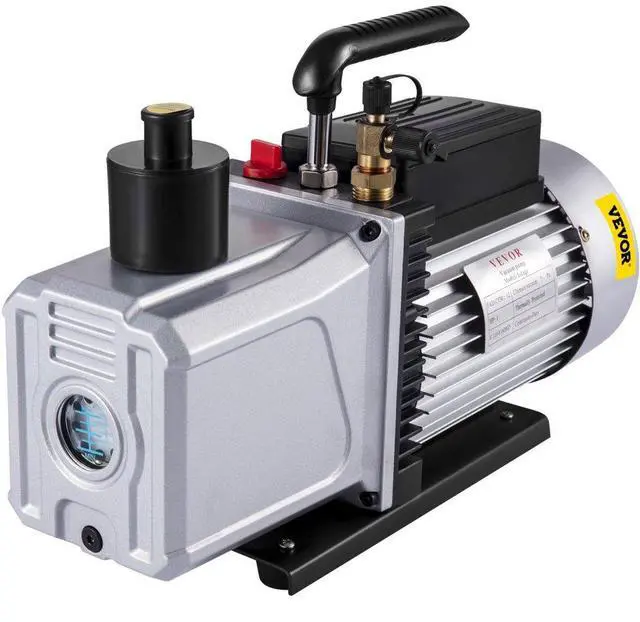 Alt view image 2 of 8 - VEVOR 12cfm Vacuum Pump Single Stage Sae 1/4" Refrigeration Repair Medical Appliances