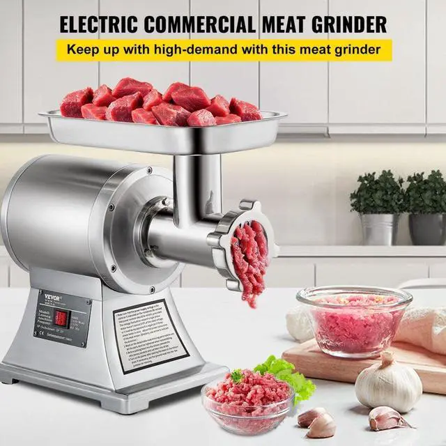 Alt view image 7 of 12 - VEVOR 550lbs/h Electric Meat Grinder 1.5hp Commercial Sausage Stuffer Filler