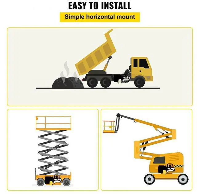 Alt view image 7 of 8 - VEVOR 4 Quart Double Acting Hydraulic Pump Dump Trailer Control Kit Car Power Unit