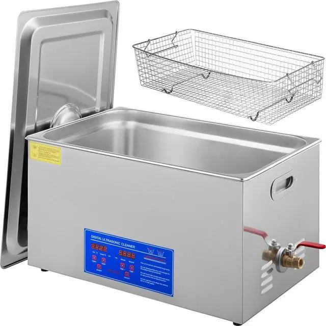 Alt view image 4 of 10 - Vevor 22l Industry Heated Ultrasonic Cleaner Heater With Timer Stainless Steel
