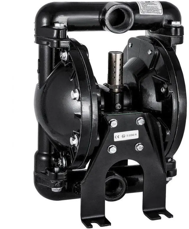 Alt view image 2 of 8 - VEVOR Air-operated Double Diaphragm Pump 1" Inlet Outlet Petroleum Fluids 35gpm 120psi