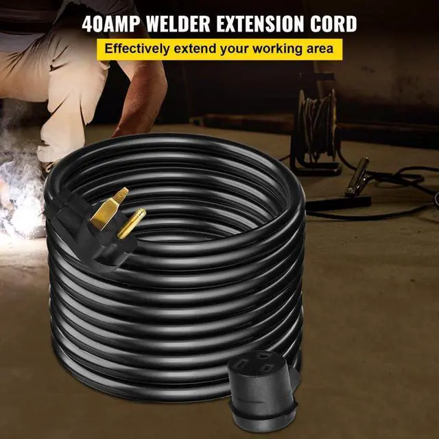 Alt view image 5 of 10 - VEVOR Welding Extension Cord 50 Amp 50 Ft 8/3 Mig Tig Plasma (50a 8awg)