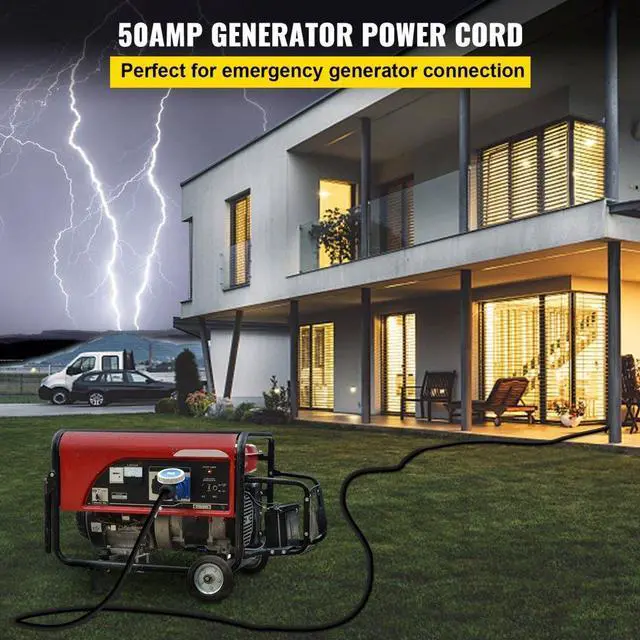 Alt view image 4 of 9 - VEVOR 30 Foot 50 Amp Rv Extension Cord Power Supply Cable 6 Awg For Motorhome Camper