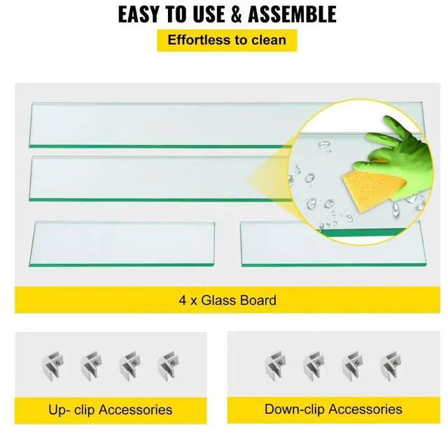 Alt view image 11 of 12 - VEVOR Fire Pit Wind Flame Guard 30 X 13.6 Windscreen Fencing Tempered Glass 8 Mm