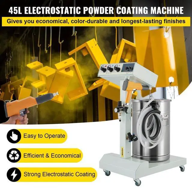 Alt view image 3 of 8 - VEVOR Powder Coating System Machine W/ Tank Spray Paint System 550g/min Wx-101 Diy