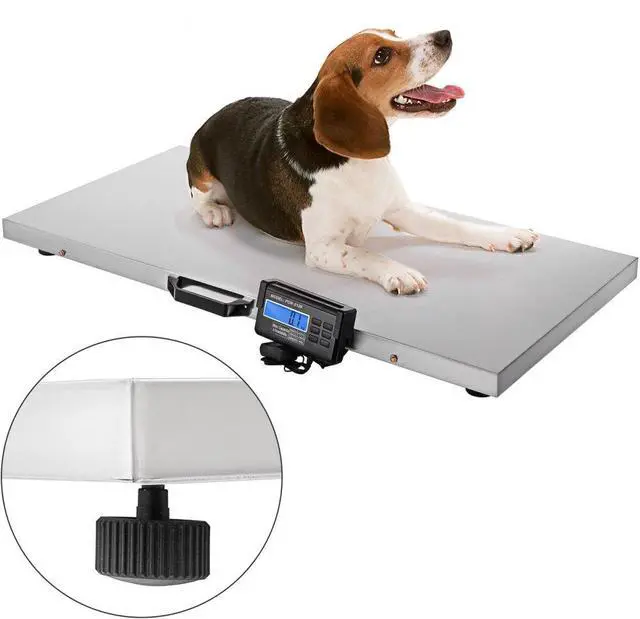 Alt view image 3 of 9 - VEVOR 700lbs Digital Livestock Vet Scale Lcd Athlete Scale Large Pet Warehouse