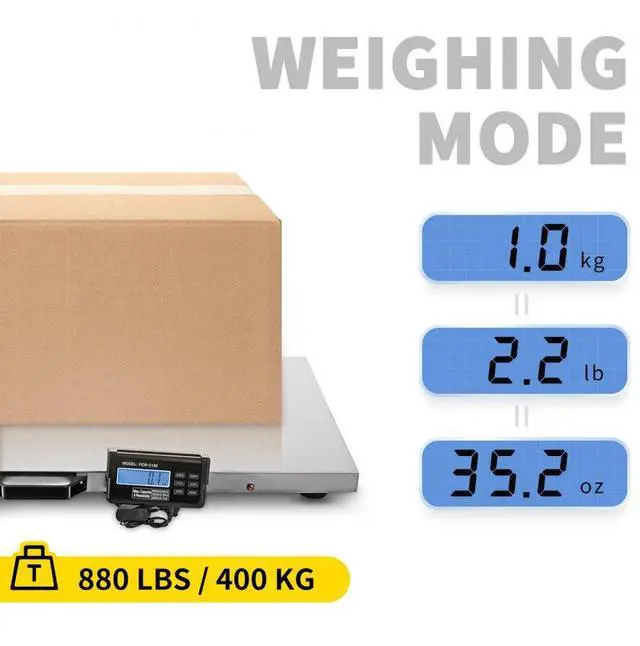 Alt view image 4 of 9 - VEVOR 700lbs Digital Livestock Vet Scale Lcd Athlete Scale Large Pet Warehouse