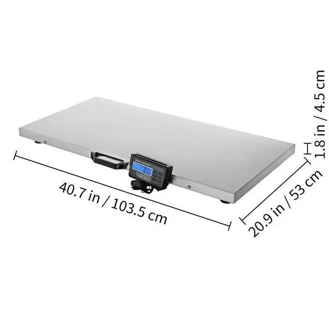 Alt view image 9 of 9 - VEVOR 700lbs Digital Livestock Vet Scale Lcd Athlete Scale Large Pet Warehouse