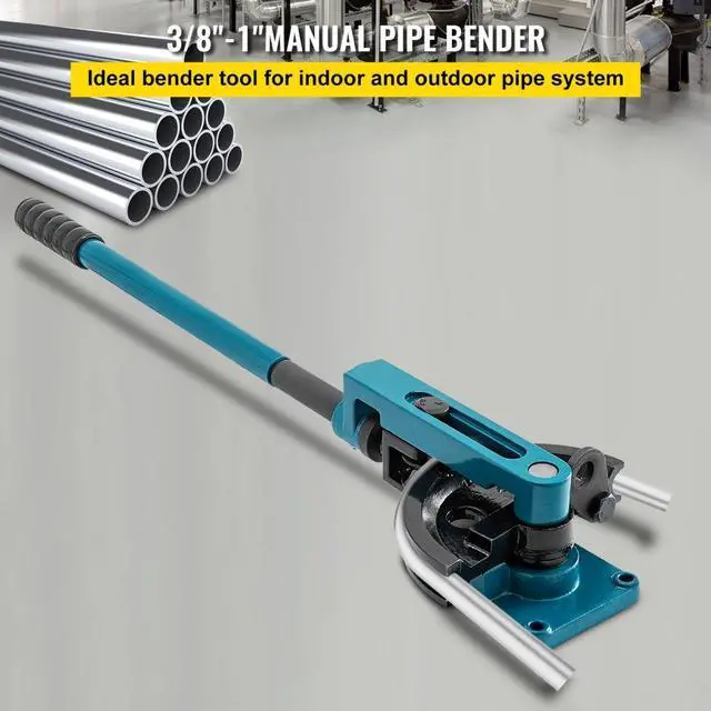 Alt view image 4 of 9 - VEVOR Pipe Bender, Manual Bench Bending Machine 3/8"-1" Tube Bender Set 7 Dies
