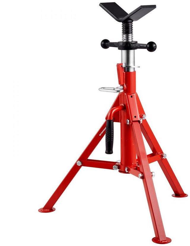Alt view image 2 of 8 - VEVOR Pipe Jack Stand V-Head and Foldable Legs 2500LB Max. Height 42IN