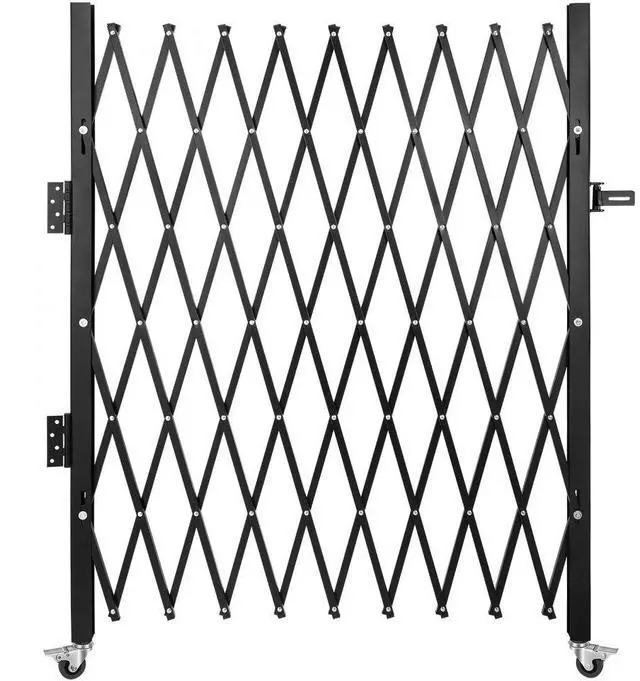 Alt view image 2 of 8 - VEVOR Single Folding Security Gate Folding Door Gate 48"w X 71"h Scissor Gate