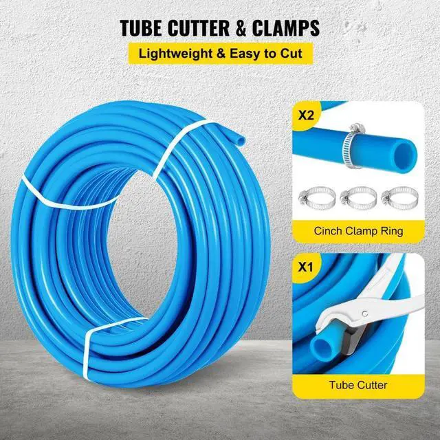 Alt view image 7 of 8 - VEVOR 1' - 300' coil - BLUE Certified Non-Barrier PEX Tubing Htg/PLbg/Potable Water