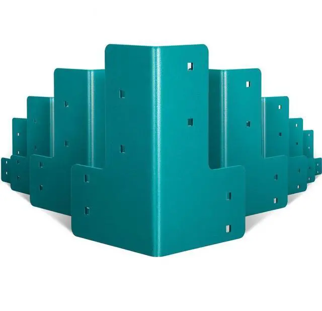 Alt view image 2 of 8 - Vevor 8pcs Workbench Corner Bracket Kit 5mm Sturdy Steel Bracket W/ Hardware Kit